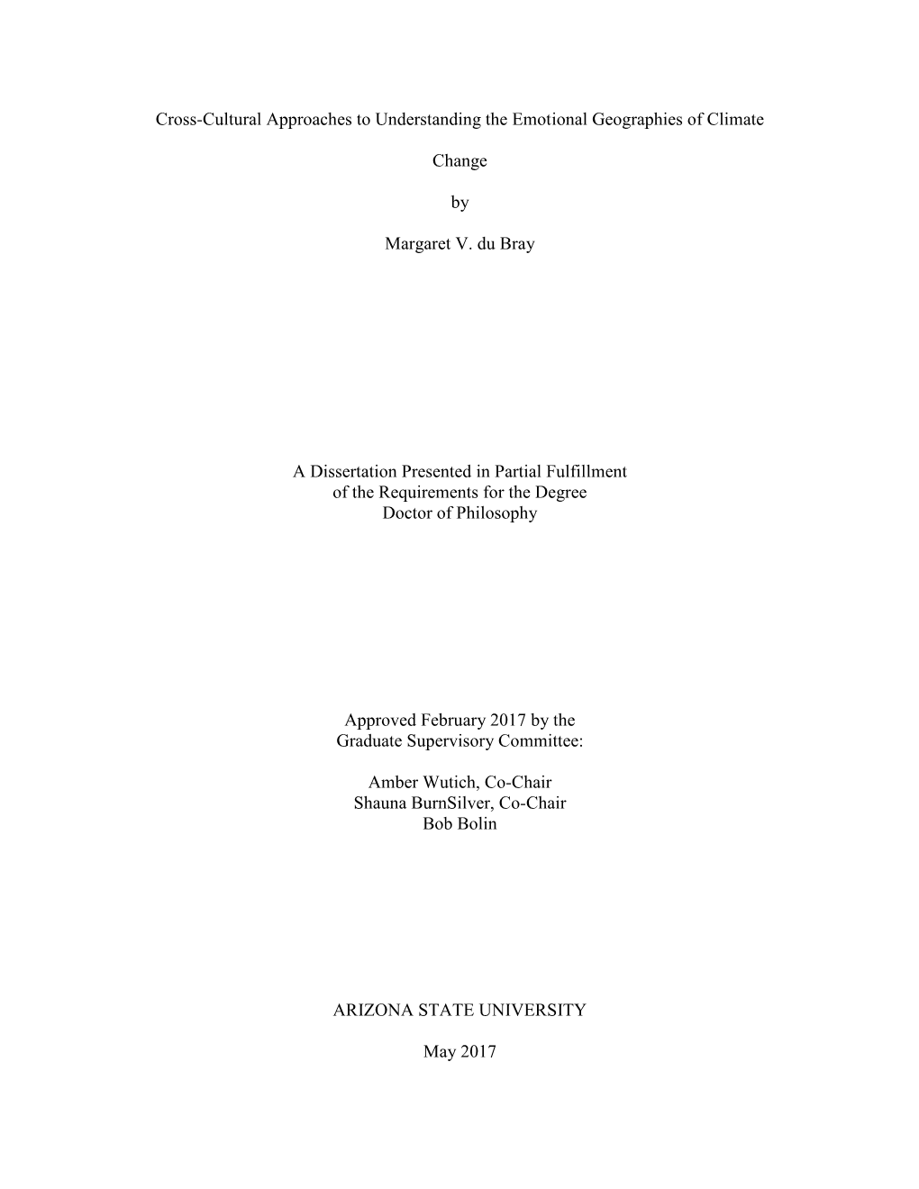 Cross-Cultural Approaches to Understanding the Emotional Geographies of Climate