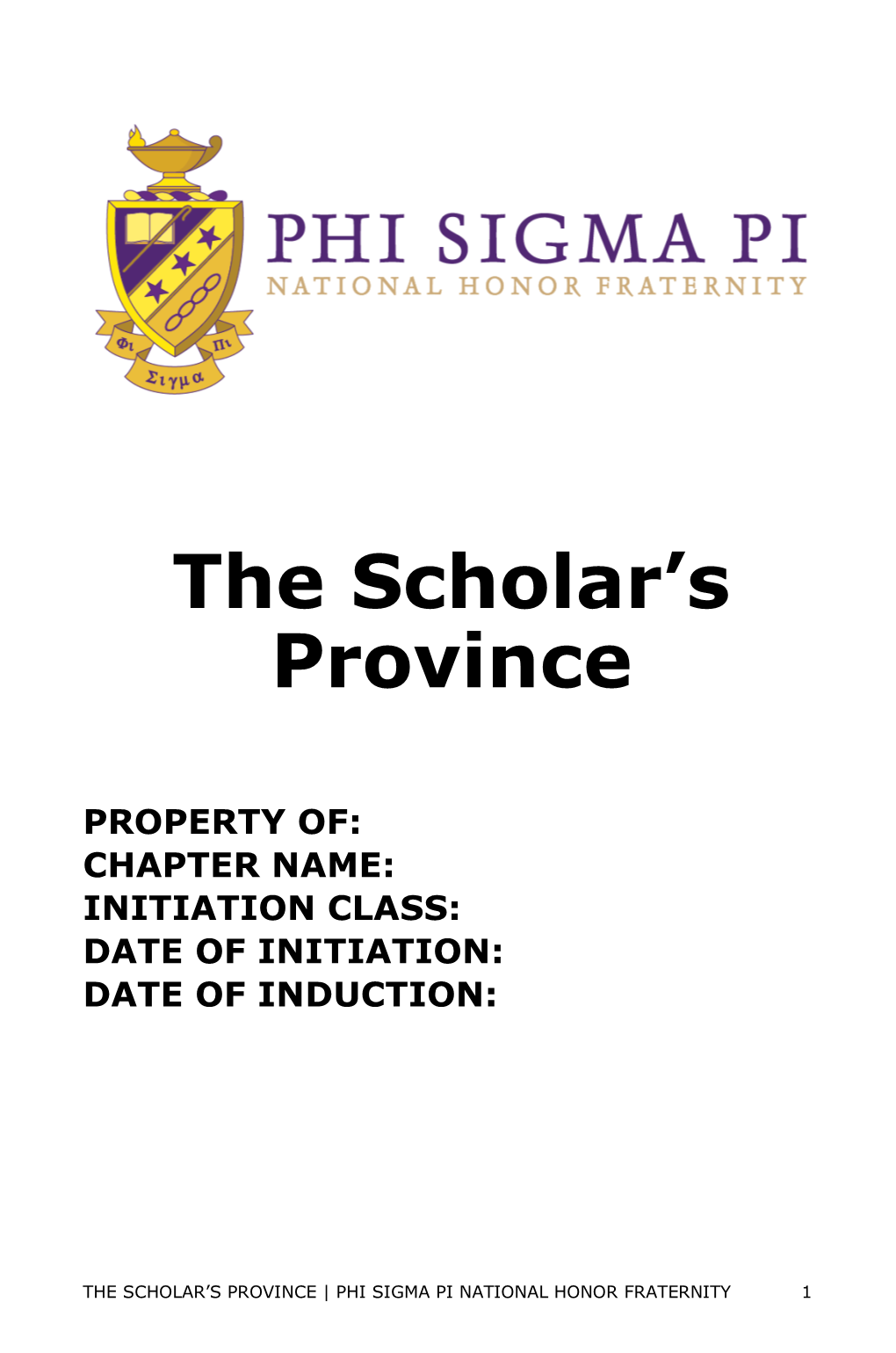 The Scholar's Province