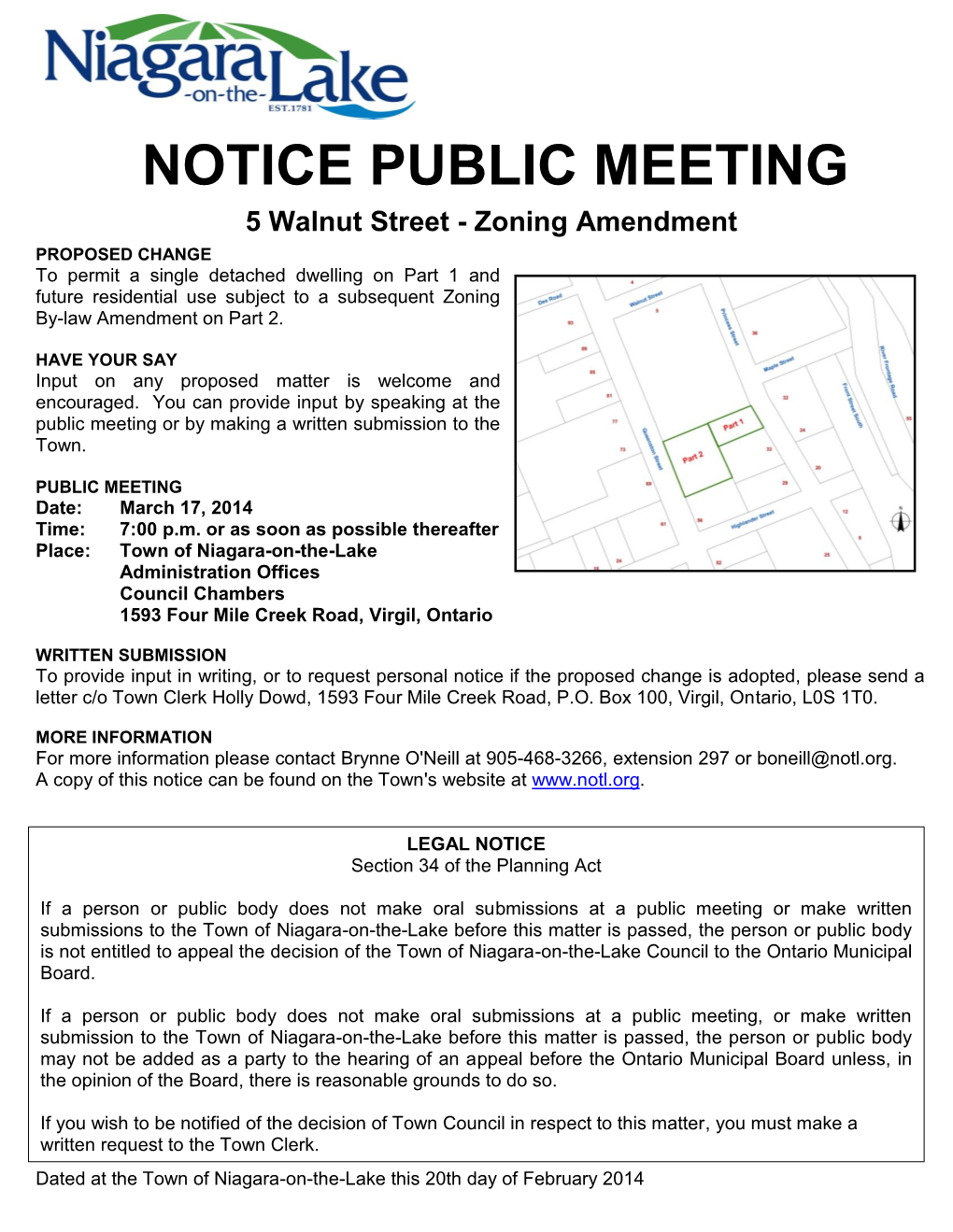 Notice Public Meeting