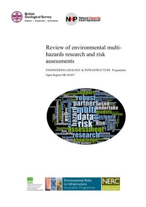 Review of Environmental Multi-Hazards Research and Risk