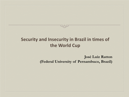Citizen Security in Brazil