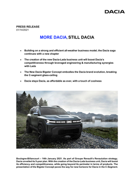 Dacia, Still Dacia