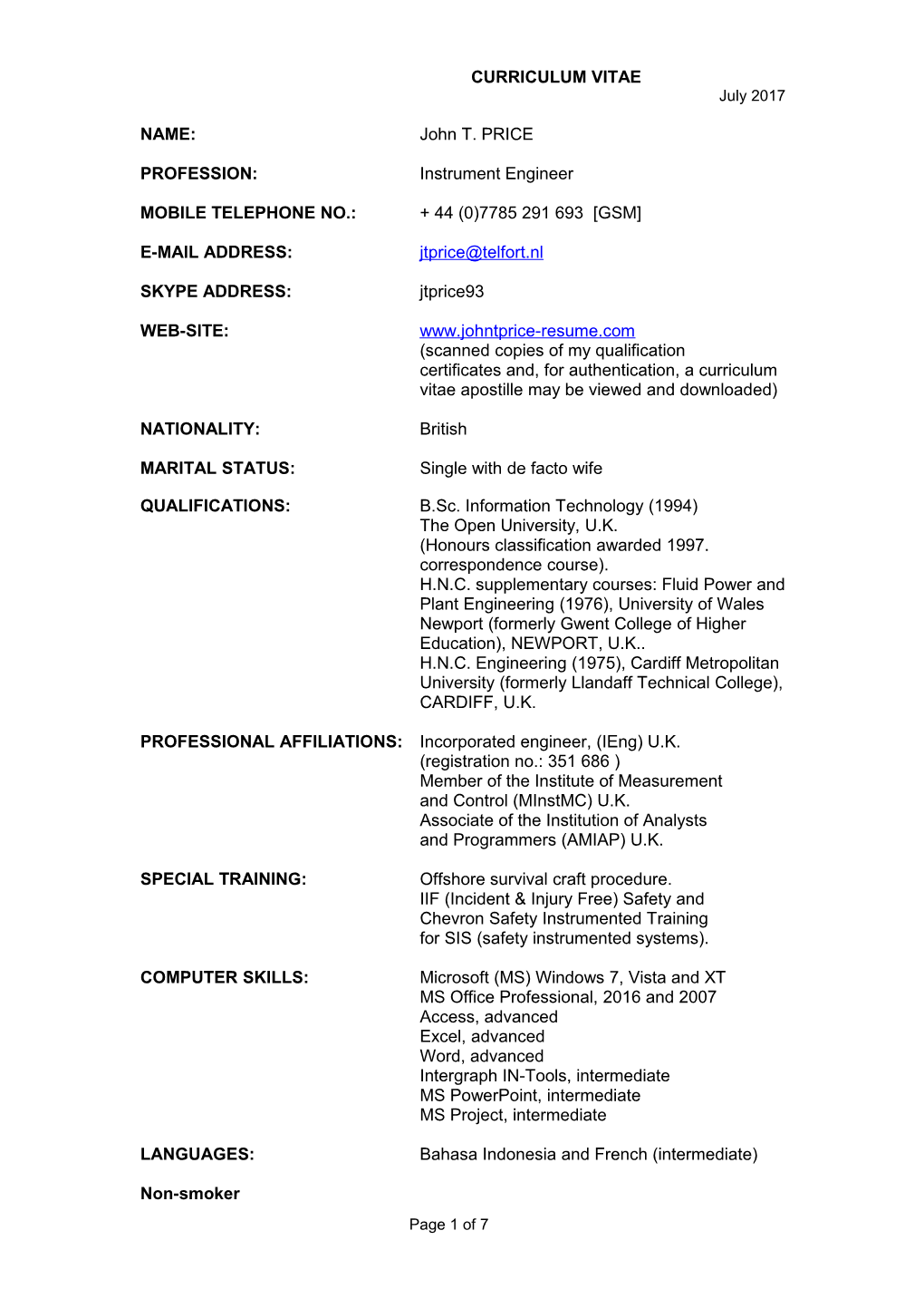 Curriculum Vitae s1