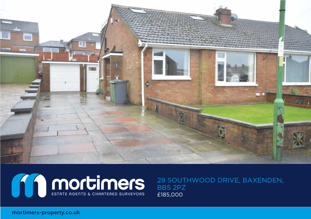 28 SOUTHWOOD DRIVE, BAXENDEN, BB5 2PZ £185,000 Mortimers-Property.Co.Uk