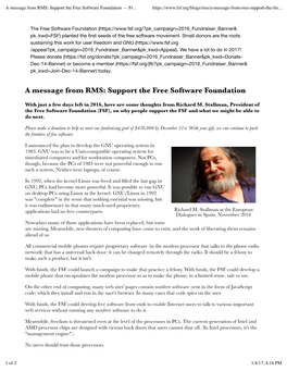Support the Free Software Foundation — Fr