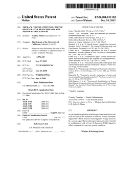 (12) United States Patent (10) Patent No.: US 8,604,011 B2 Melon (45) Date of Patent: Dec