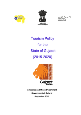 Tourism Policy for the State of Gujarat (2015-2020)