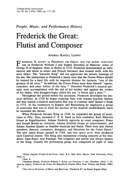 Flutist and Composer