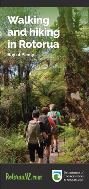 Walking and Hiking in Rotorua Bay of Plenty Brochure
