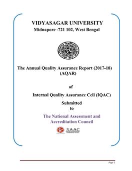 2017-18) (AQAR) of Internal Quality Assurance Cell (IQAC