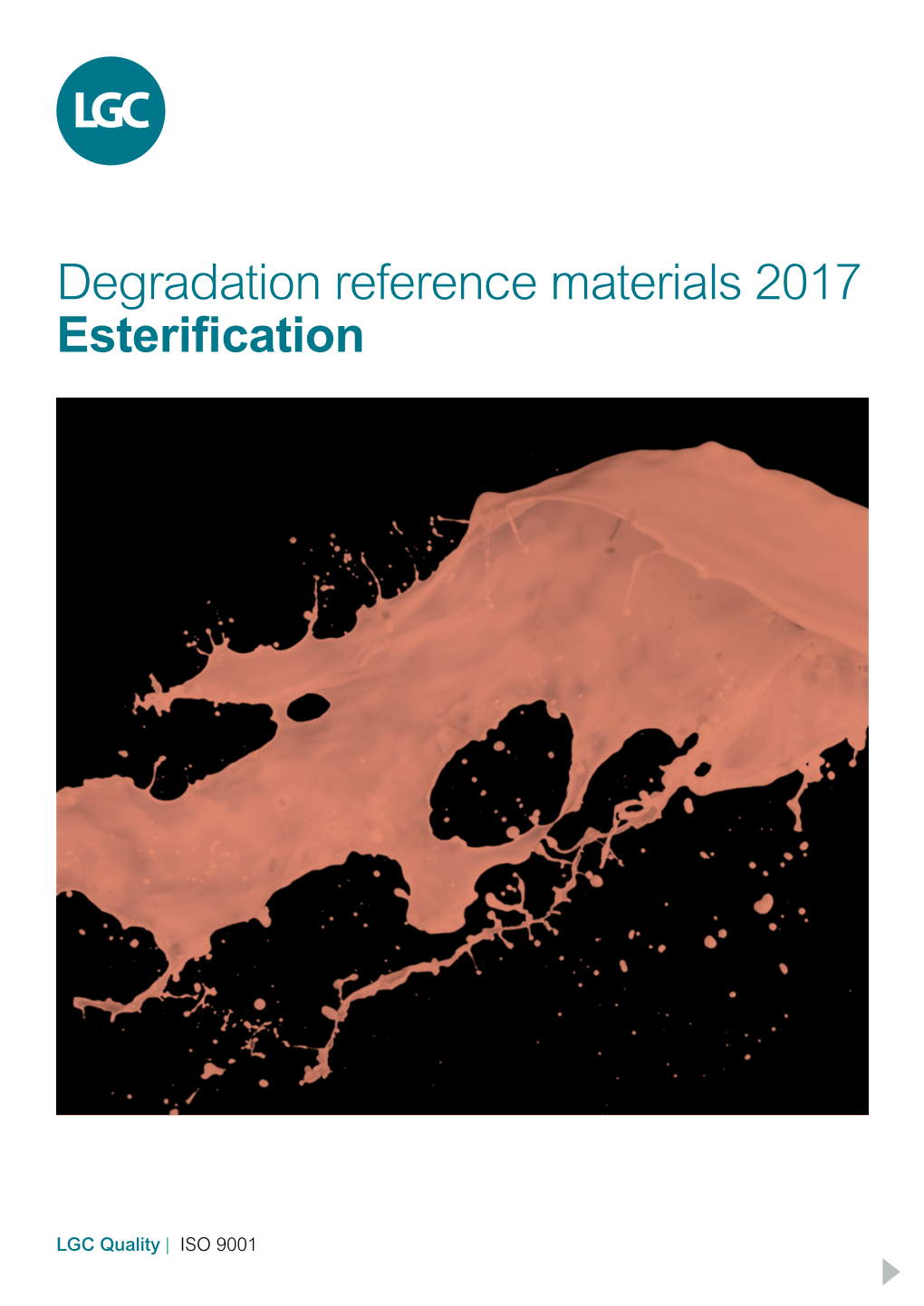 Degradation Reference Materials 2017 Esterification