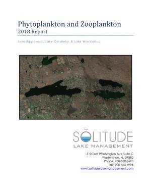 Phytoplankton and Zooplankton 2018 Report