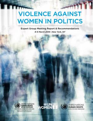 Violence Against Women in Politics Report