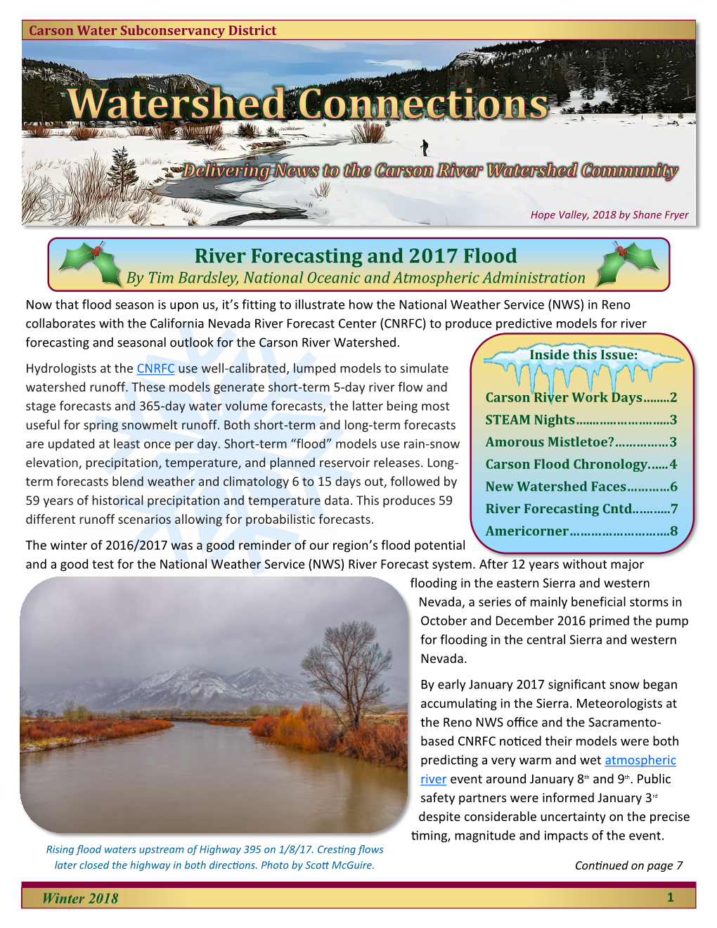 River Forecasting and 2017 Flood