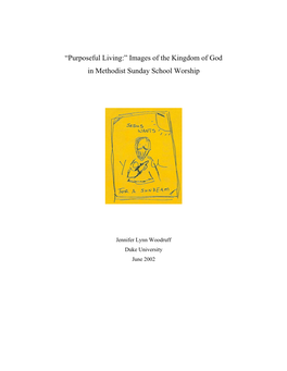 —Purposeful Living:“ Images of the Kingdom of God in Methodist
