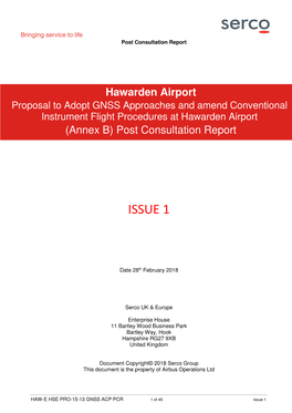 Hawarden GNSS ACP Post Consultation Report Issue 1
