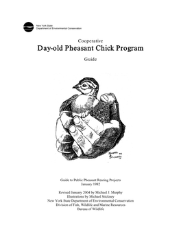 Day-Old Pheasant Chick Program Guide