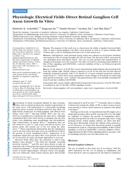 Physiologic Electrical Fields Direct Retinal Ganglion Cell Axon Growth in Vitro