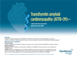 Transthyretin Amyloid Cardiomyopathy (ATTR-CM)—