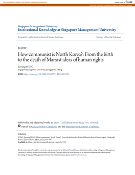 From the Birth to the Death of Marxist Ideas of Human Rights