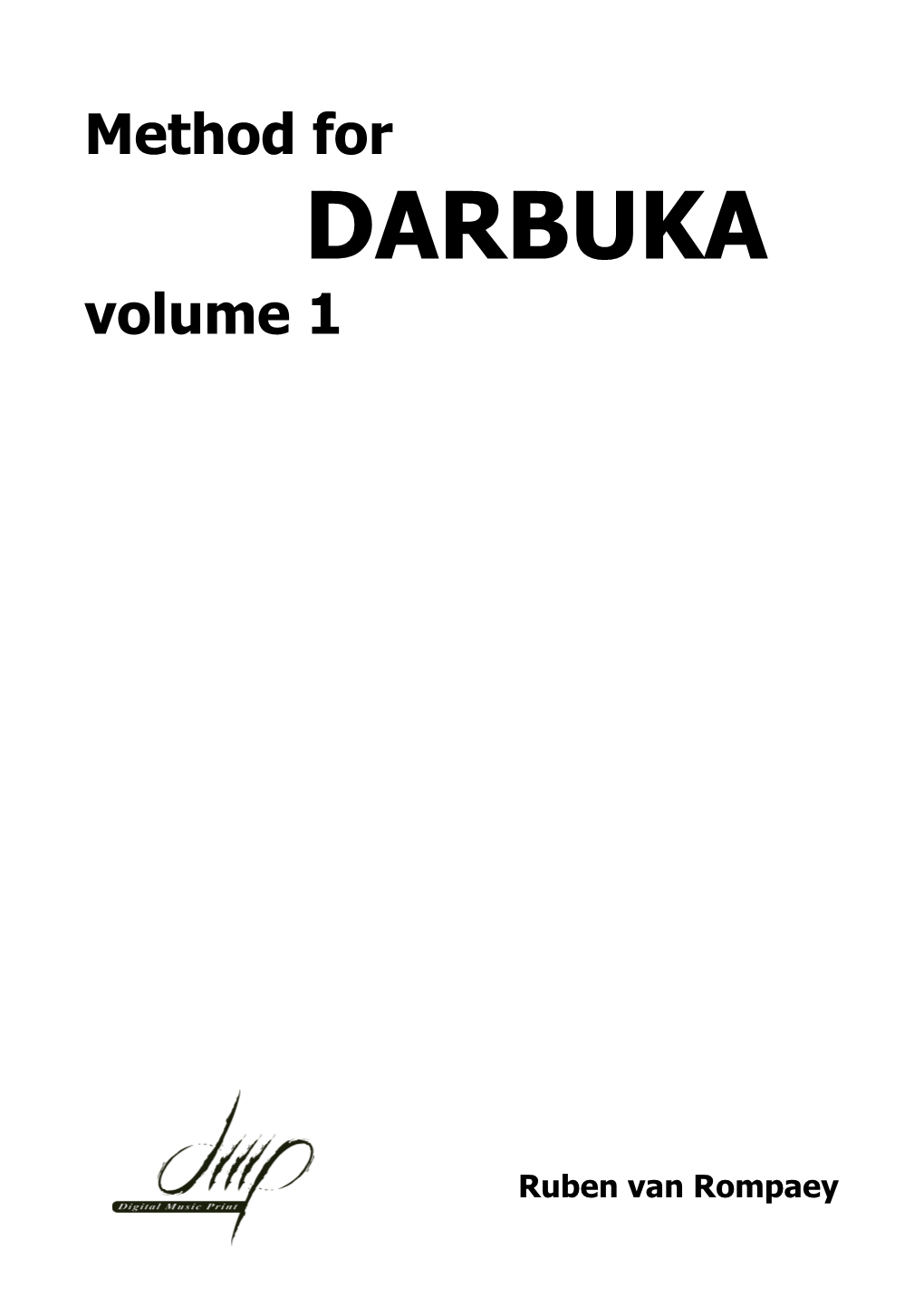 DARBUKA Volume 1