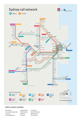 Sydney Rail Network Metro Trains