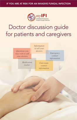 Doctor Discussion Guide for Patients and Caregivers