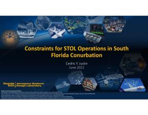 Constraints for STOL Operations in South Florida Conurbation Cedric Y