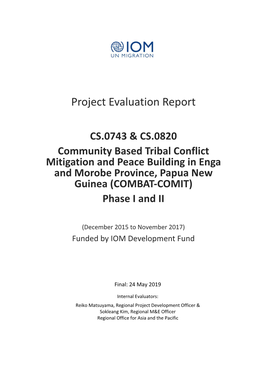 Project Evaluation Report
