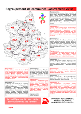 Carte Des Regroupements