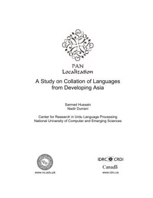 A Study on Collation of Languages from Developing Asia