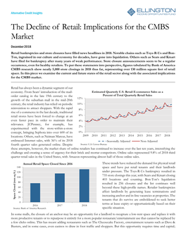 The Decline of Retail: Implications for the CMBS Market