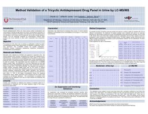 Method Validation of a Tricyclic Antidepressant Drug Panel in Urine by LC-MS/MS