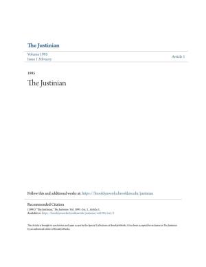 The Justinian Volume 1995 Article 1 Issue 1 February