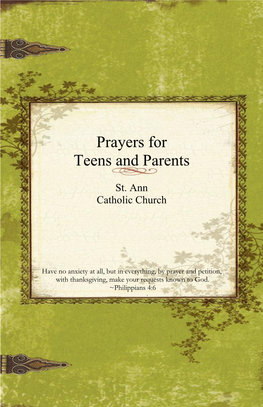 Prayers for Teens and Parents