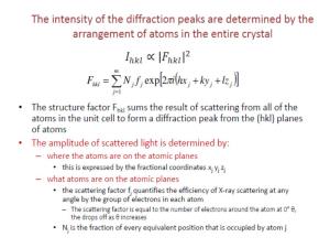 Crystal Structure Factor Calculations