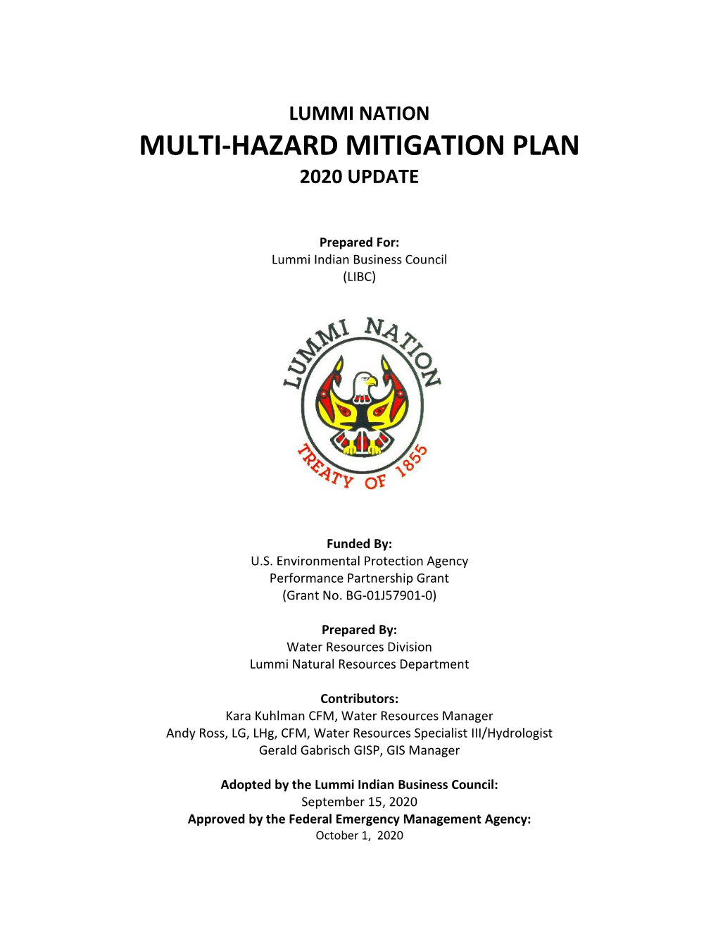 Multi-Hazard Mitigation Plan 2020 Update