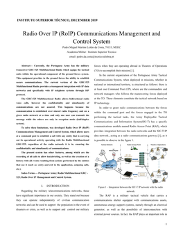 Radio Over IP (Roip) Communications Management And