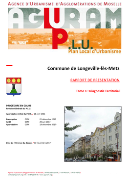 PLU Plan Local D'urbanisme / Commune De Longeville-Lès-Metz