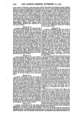 THE LONDON GAZETTE, NOVEMBER 17, 1863. in the Parish of Hplywell, in the Said, County Of