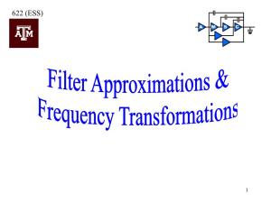 Filter Approximation Concepts