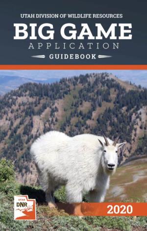 2020 | Utah Big Game Application Guidebook