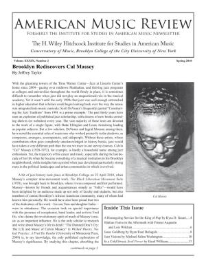Brooklyn Rediscovers Cal Massey by Jeffrey Taylor