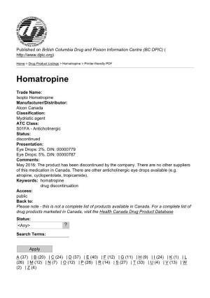 Homatropine > Printer-Friendly PDF