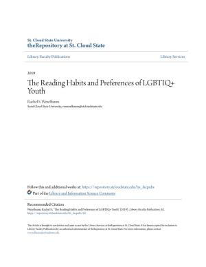 The Reading Habits and Preferences of LGBTIQ+ Youth Rachel S