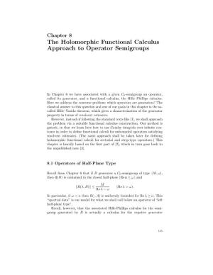 The Holomorphic Functional Calculus Approach to Operator Semigroups
