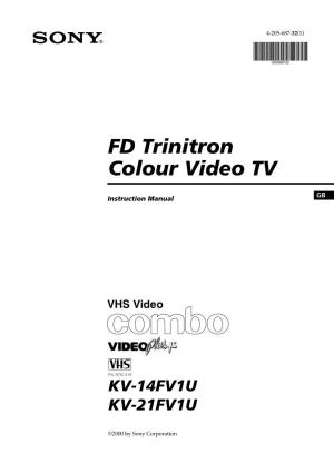 FD Trinitron Colour Video TV
