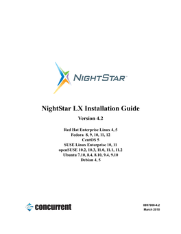 Nightstar LX Installation Guide Version 4.2