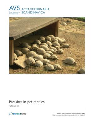 Parasites in Pet Reptiles Rataj Et Al