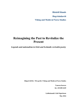 Reimagining the Past to Revitalize the Present